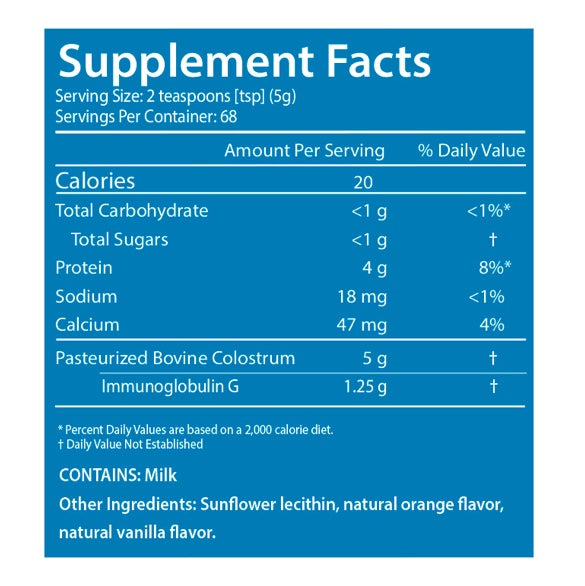 Sovereign Labs - Colostrum LD® Orange Powder - 12 oz. (340 grams)