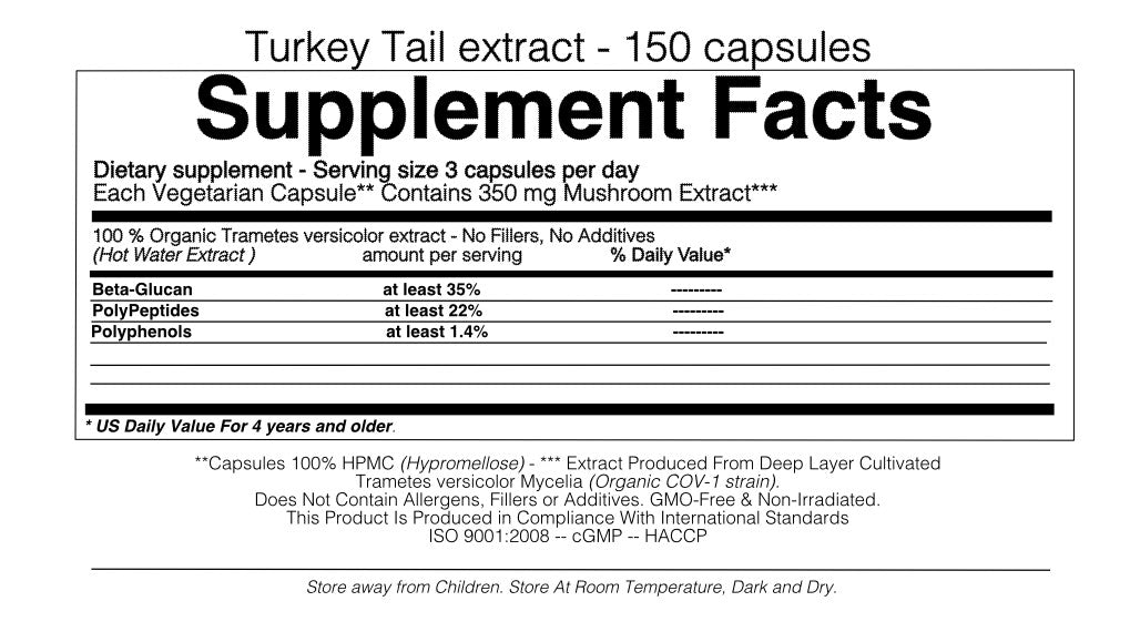 Nyishar - Turkey Tail Toute-Puissance - 150 Capsules