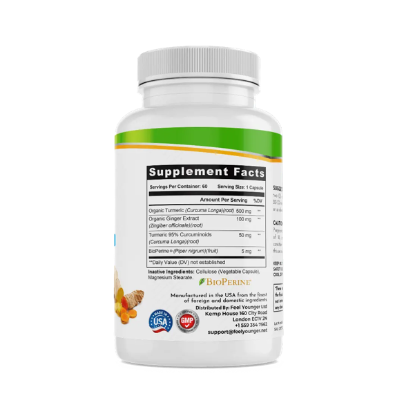 Feel Younger - Turmeric with Ginger 60caps