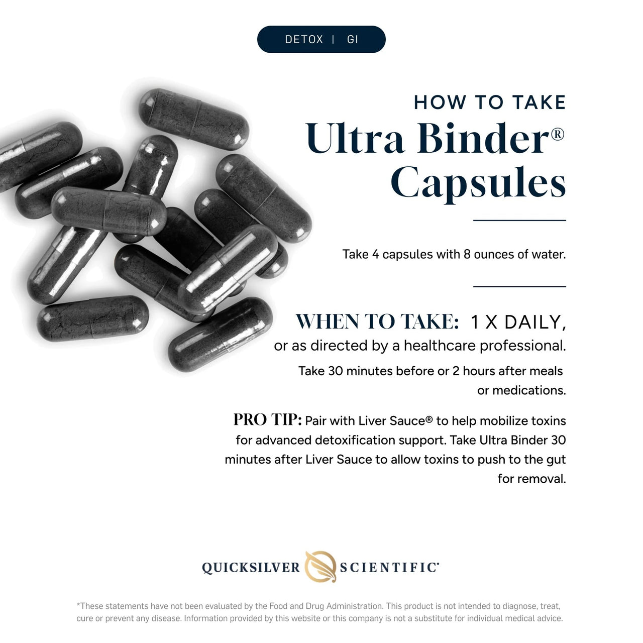Quicksilver Scientific - Ultra Binder (120 capsules/30 day supply)