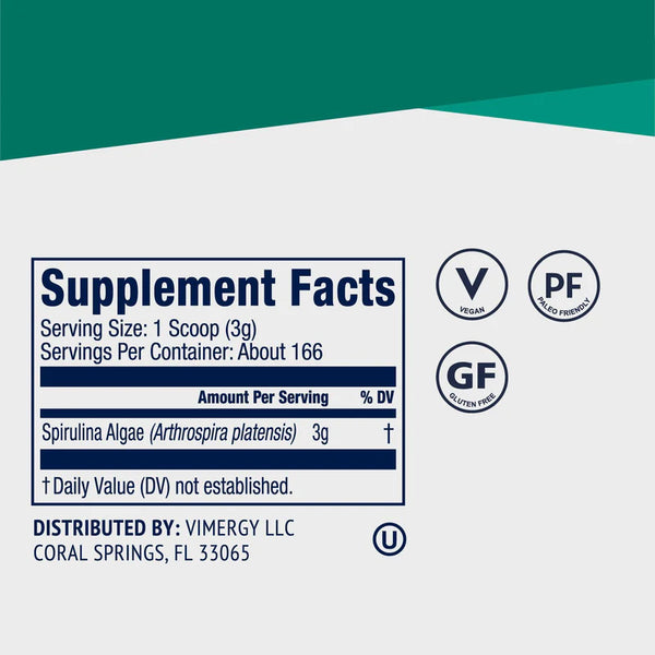 Vimergy Herbs - USA Grown Spirulina 500g