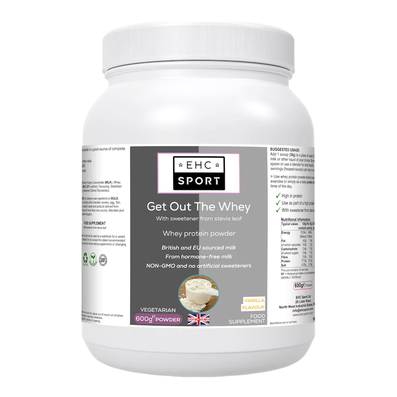 EHC Sport - Grass-Fed Whey Protein 600g Natural Vanilla