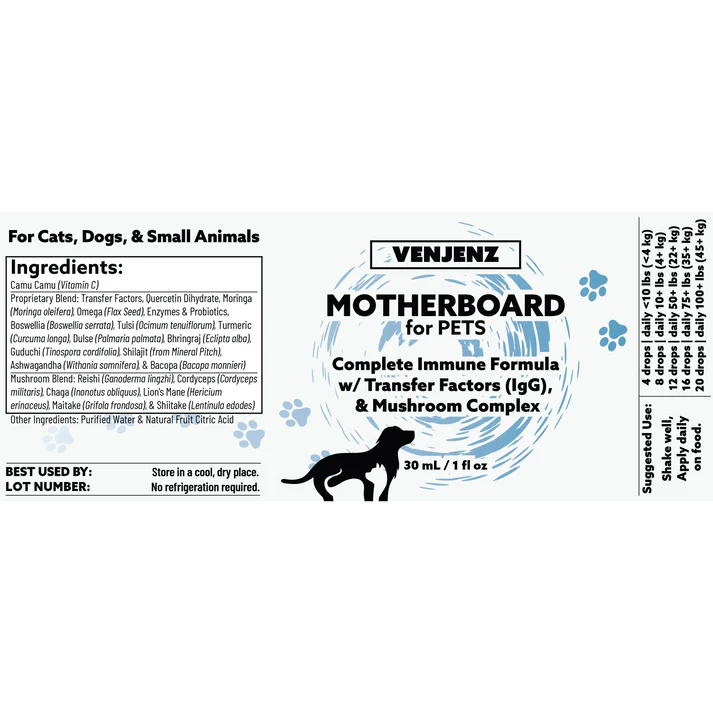 Venjenz - MOTHERBOARD for Pets | Complete Immune Formula