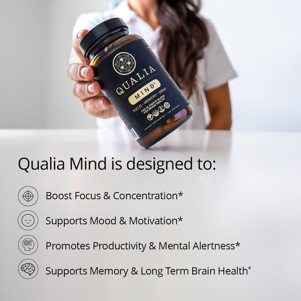 Qualia Mind 2.0 (120caps) | Brain Health, Focus, Memory, Drive