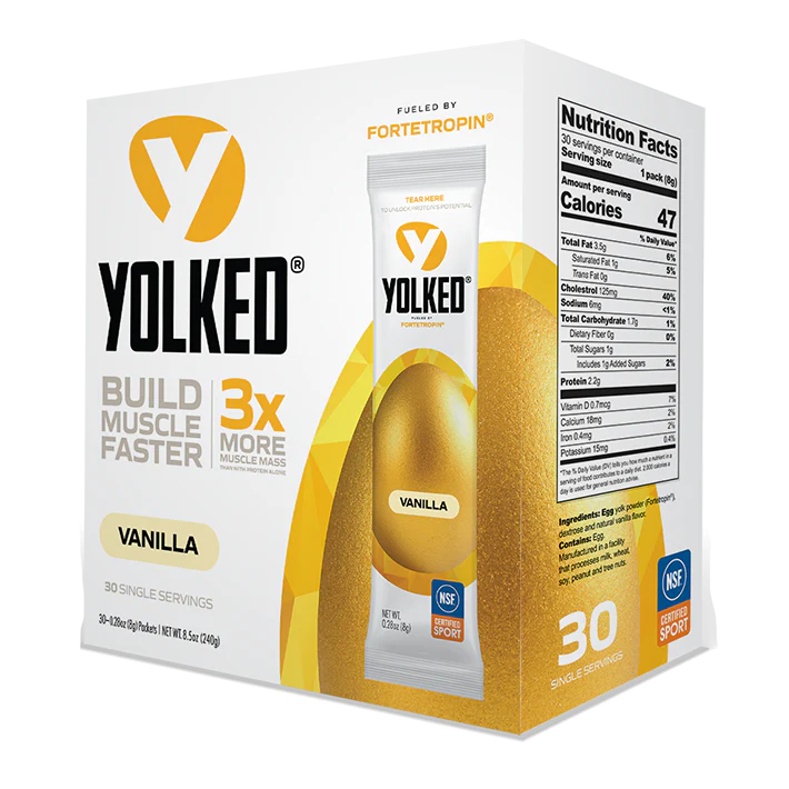 Yolked - Vanilla Fortetropin® 30 Sachets (240g/8.5oz) Egg Yolk Powder