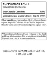 Thumbnail for Dr Wong’s WAM Essentials – Zinc Citrate (60caps/100mg)